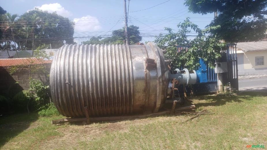 REATOR DE AÇO INOX 15 MIL LITROS INOX 316 - COMPLETO Imagem REATOR DE AÇO INOX 15 MIL LITROS INOX 316 - COMPLETO