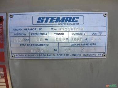 GERADOR 1125KVA MOTOR CUMMINS SISTEMA DE GERAÇÃO STEMAC (DESCABINADO) IDEAL PARA INDUSTRIA E PREDIOS Imagem GERADOR 1125KVA MOTOR CUMMINS SISTEMA DE GERAÇÃO STEMAC (DESCABINADO) IDEAL PARA INDUSTRIA E PREDIOS