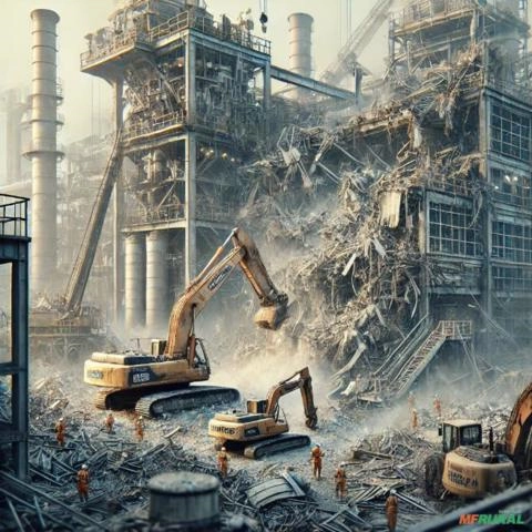 Imagem DEMOLIÇÃO INDUSTRIAL Imagem DEMOLIÇÃO INDUSTRIAL