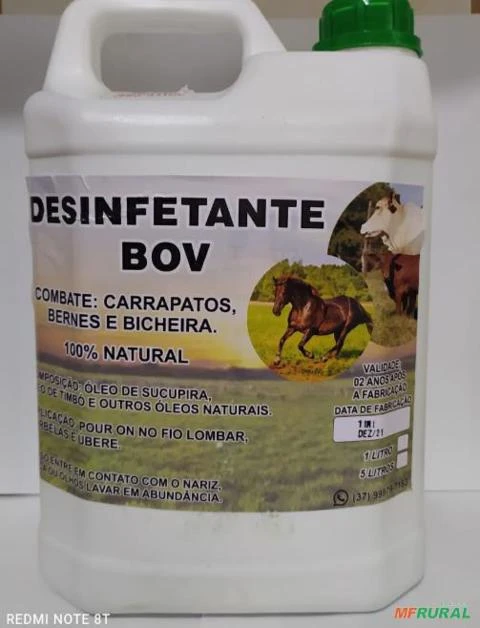 Carrapaticida Natural Desinfetante BOV