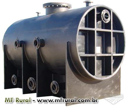 Reservatorios metálicos para água, tanques para óleo diesel combustível