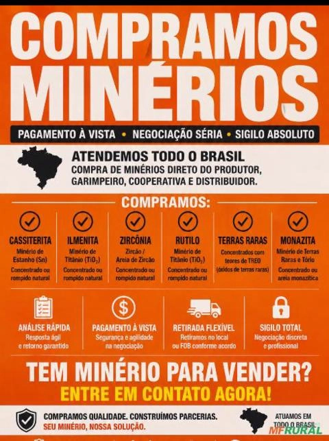 COMPRO MINÉRIOS Imagem COMPRO MINÉRIOS