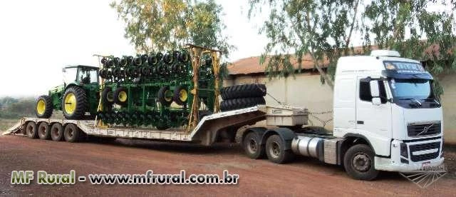 Trek transporte de maquinas e implementos agricolas ( prancha 4 eixos 18m )