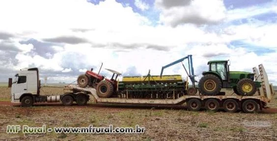Trek transporte de maquinas e implementos agricolas ( prancha 4 eixos 18m )