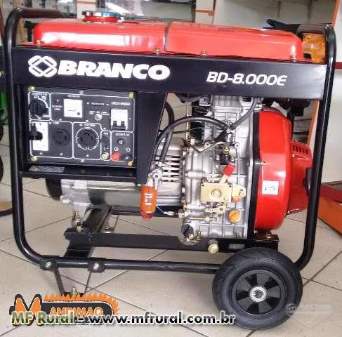 Gerador de Energia BRANCO a diesel BD-8000E