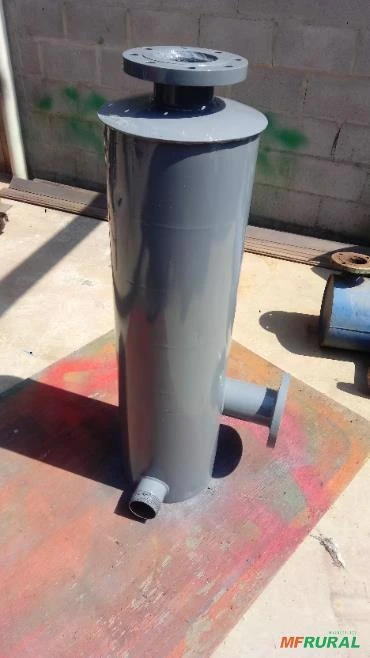 Separador silenciador para bomba de vacuo de anel liquido nash