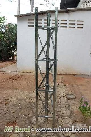 Torre Estaiada em Chapa Galvanizada de 2mm