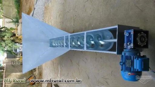 Rosca transportadora helicoidal de aço carbono e inóx 304