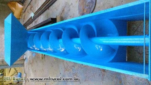 Calha transportadora tipo U para garrafa PET Imagem Calha transportadora tipo U para garrafa PET