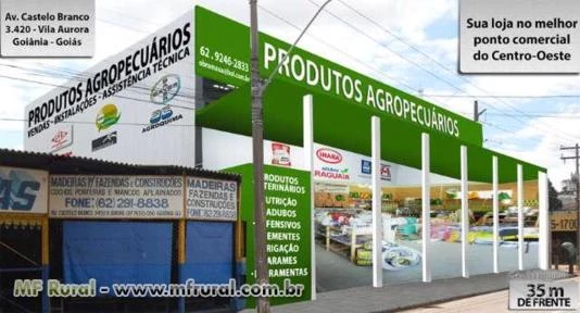 Alugo loja para produtos agropecuários, tratores, implementos e máquinas