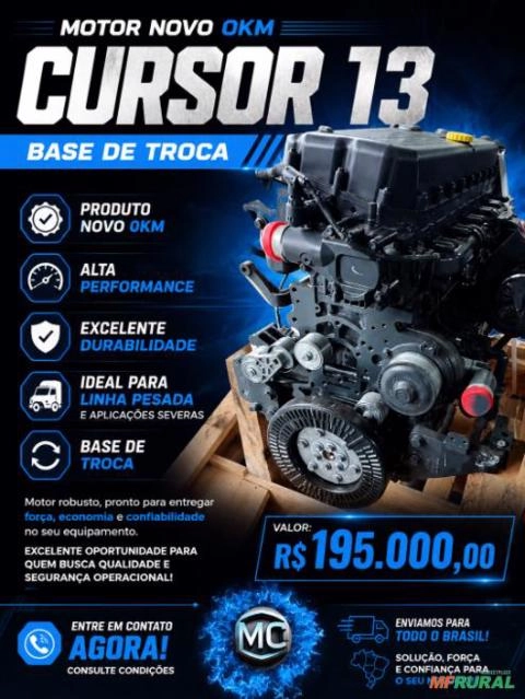 MOTOR CURSOR 13 NOVO 0KM À PRONTA ENTREGA – ALTA PERFORMANCE E CONFIABILIDADE Imagem MOTOR CURSOR 13 NOVO 0KM À PRONTA ENTREGA – ALTA PERFORMANCE E CONFIABILIDADE