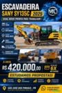 Escavadeira Sany SY135C 2025 com Apenas 600 Horas — Igual Nova e com Preço Imperdível! Imagem Escavadeira Sany SY135C 2025 com Apenas 600 Horas — Igual Nova e com Preço Imperdível!