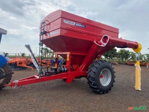 Carreta Multiuso para Grãos e Adubo, modelo Bazuka 15.0, marca Sollus, com pneus novos! Imagem Carreta Multiuso para Grãos e Adubo, modelo Bazuka 15.0, marca Sollus, com pneus novos!
