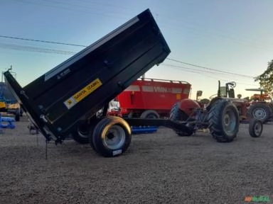 Imagem Carreta Basculante modelo CBH 5000 kg marca Santa Izabel Nova com Pneus Novos Imagem Carreta Basculante modelo CBH 5000 kg marca Santa Izabel Nova com Pneus Novos