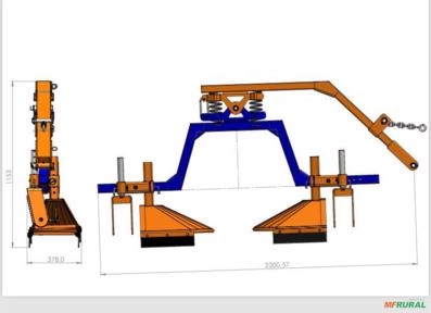 Imagem Aplicador de Herbicida frontal Imagem Aplicador de Herbicida frontal