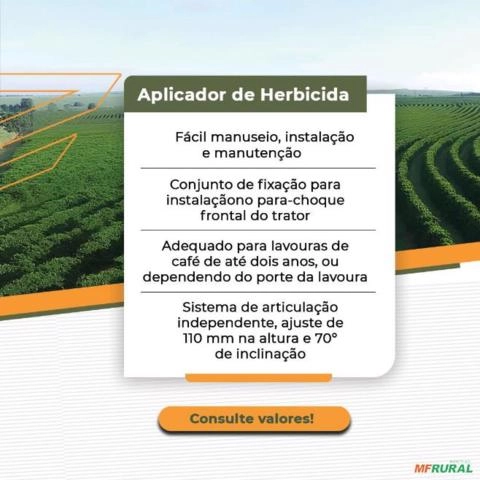 Imagem Aplicador de Herbicida frontal Imagem Aplicador de Herbicida frontal
