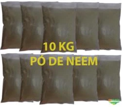 PÓ DE NEEM - NIM “FRETE GRÁTIS” - FOLHAS DE NEEM MOÍDAS EXTRA FINAS (10 KG)