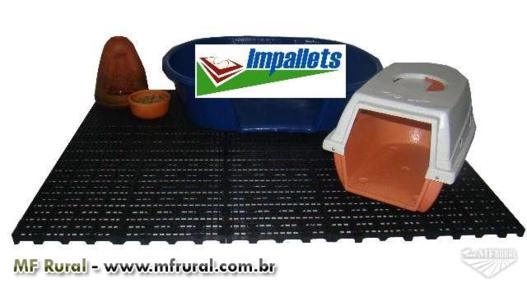 Imagem Estrado - piso - pallet - palete - deck  (plastico PEAD ou PP) Imagem Estrado - piso - pallet - palete - deck  (plastico PEAD ou PP)