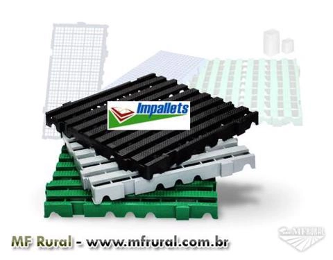 Imagem Estrado - piso - pallet - palete - deck  (plastico PEAD ou PP) Imagem Estrado - piso - pallet - palete - deck  (plastico PEAD ou PP)