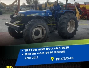 Trator New Holland 7630 4x2 ano 12