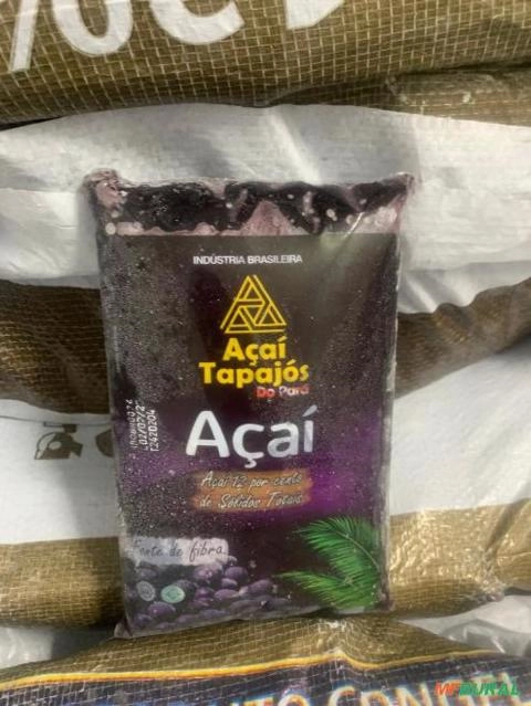 Polpa congelada de açaí Popular Imagem Polpa congelada de açaí Popular