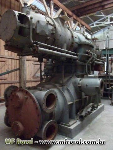 TURBINA A VAPOR COM CONDENSADOR + CALDEIRA INCOMPLETA Imagem TURBINA A VAPOR COM CONDENSADOR + CALDEIRA INCOMPLETA