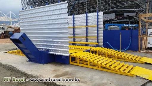 Lava Rodas e Pneus de Caminhões Automático e com Reaproveitamento de Água Imagem Lava Rodas e Pneus de Caminhões Automático e com Reaproveitamento de Água