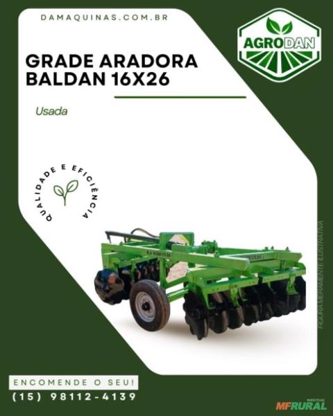 GRADE ARADORA 16X26" (USADA) Imagem GRADE ARADORA 16X26" (USADA)