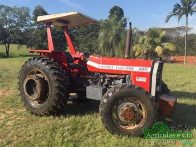 Trator Massey Ferguson 290 4x4 (Todo Original - 3 Alavancas) Imagem Trator Massey Ferguson 290 4x4 (Todo Original - 3 Alavancas)