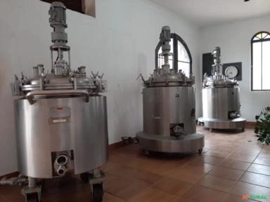 Imagem Reator Aço Inox 160 Litros Piloto Imagem Reator Aço Inox 160 Litros Piloto