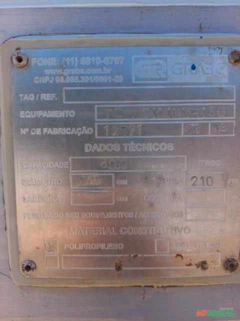 Imagem Misturador em Polipropileno 8000 Litros Imagem Misturador em Polipropileno 8000 Litros