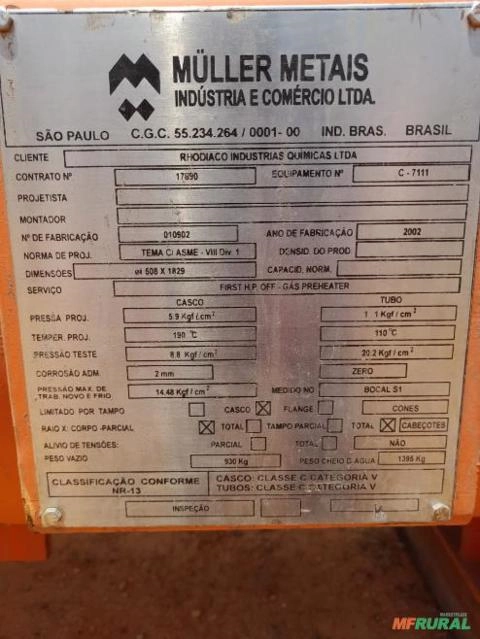 Imagem Trocador de Calor Tubular Imagem Trocador de Calor Tubular