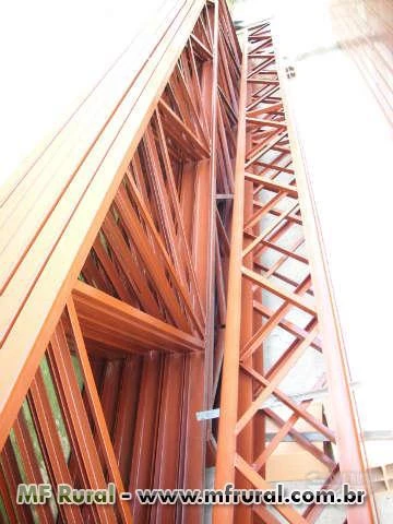 Estrutura Metálica  -Galpão c/ telha Galvanizada