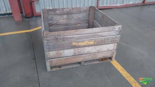 Bins de Madeira 1,20x1,20x0,75 - #7460 Imagem Bins de Madeira 1,20x1,20x0,75 - #7460