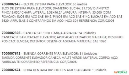 Imagem Kit Elevador de Grãos de Correntes #13375 Imagem Kit Elevador de Grãos de Correntes #13375