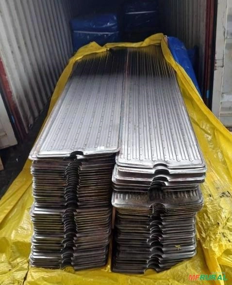 Aletas Para Trocadores de Calor Aletados Chapa de Aço Carbono de 2,57x0,52 Mt Imagem Aletas Para Trocadores de Calor Aletados Chapa de Aço Carbono de 2,57x0,52 Mt