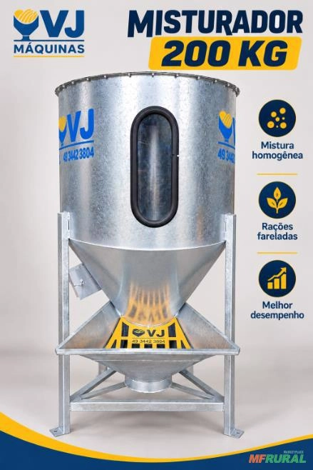 Misturador de Ração 200 kg/h Imagem Misturador de Ração 200 kg/h