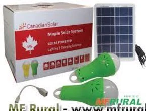 Maple Gerador Solar Portatil Csfd-5-S Modulo 5W E Duas Lampadas Com Regulagem