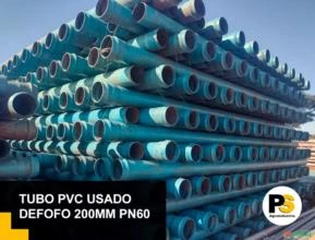 TUBO PVC DEFOFO 200mm PN 60 USADO