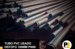 TUBO PVC DEFOFO 100mm PN 60 USADO