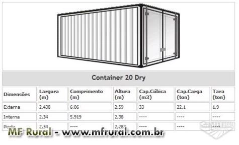 Container Marítimo Protainer 40 HC (12 metros) Imagem Container Marítimo Protainer 40 HC (12 metros)