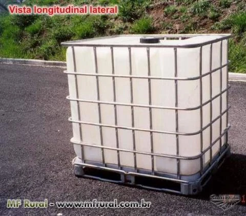 Containners do tipo IBC de 1000 litros e Tambores plásticos acima de 100 litros