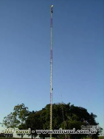 Torre estaiada e autoportante telecominicação,FM,internet,wirelles,rdio