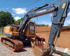 ESCAVADEIRA HYUNDAI, MODELO ROBEX 140LC-9, ANO 2020, ÚNICO DONO