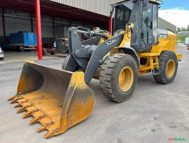 PA CARREGADEIRA JOHN DEERE MODELO 524K-II ANO 2017 DE ÚNICO DONO, NF DE ORIGEM, COM 19.700 HORAS TRA