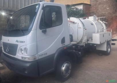 CAMINHÃO MERCEDES, MODELO ACCELO 1016, ANO 2013/2013, HIDROVÁCUO Imagem CAMINHÃO MERCEDES, MODELO ACCELO 1016, ANO 2013/2013, HIDROVÁCUO