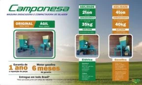 Máquina ensacadora e compactadora de Silagem