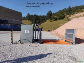 lavador de rodas para obras sustentavel 95% de reaproveitamento de agua