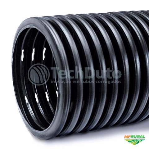 Tubo dreno flexível corrugado para drenagem 4 pol ou 100mm em PEAD - techdreno em Petrolina Imagem Tubo dreno flexível corrugado para drenagem 4 pol ou 100mm em PEAD - techdreno em Petrolina