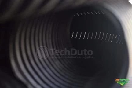 Tubo dreno flexível corrugado para drenagem 4 pol ou 100mm em PEAD - techdreno em Petrolina